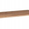 Podwójna szafka łazienkowa z blatem wisząca ryflowana FLOW – 120 cm – czarna