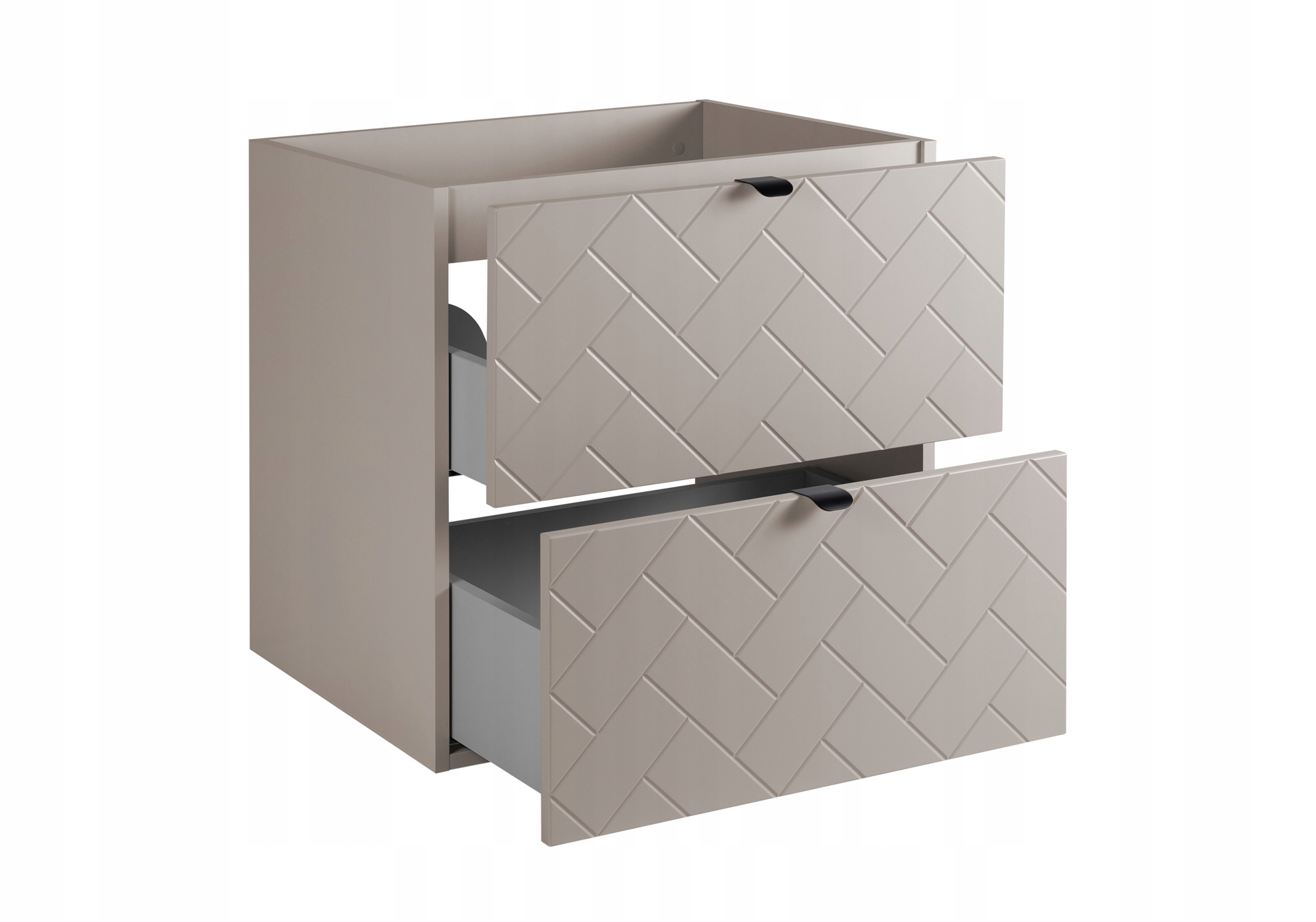 Szafka Łazienkowa Wisząca pod Umywalkę 120 Kaszmir Klepka Jodełka front MDF